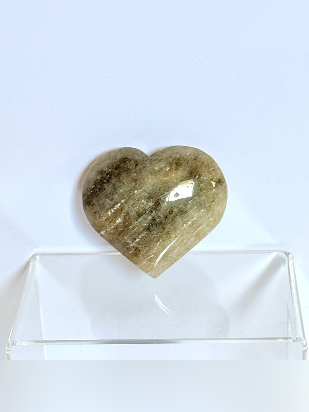 Smoky Quartz Polished Heart – 134g Natural Hand-Carved Crystal